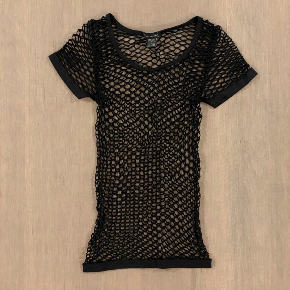 Zenana Outfitters Fishnet Top